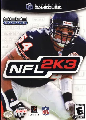 NFL 2K3 box cover front